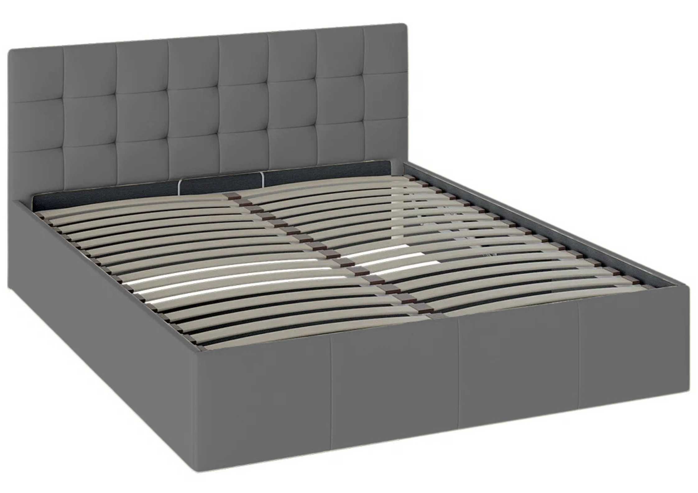 Grafitowe łózko 180x200cm